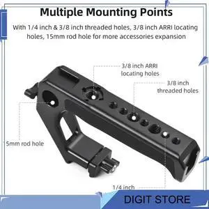 Top Handle For Camera Cage Rig G Rip With Clamp Rail Cold Shoes 1/4" 3/8" Threads