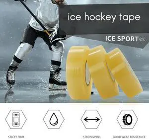 2Pack Hockey Tape Multipurpose Clear Shin Pad Sock Tape Roll Sports Gear 2.4cmx28M Rich