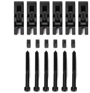 6Pcs Metal Guitar Locked String Saddles for Floyd-Rose Tremolo Bridge Parts Rich