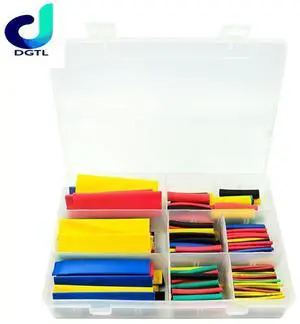 328PCS Polyolefin Insulation Heat Shrink Tubing Tube Sleeve Wrap Wire Assortment Shrinkable Tube Wrap Wire Cable Sleeves Set Hot