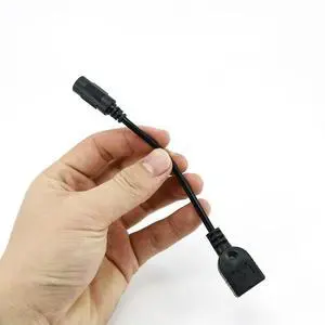 DC Female 5.5x2.1 To USB 2.0 Female Cables 5521 Power Jack Conector 5.5x2.1 Adapter 5V Charing Cord Converter L1