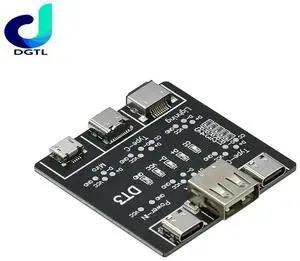 DT3 USB Cable Tester Data Cable Detection Board for IOS Android Micro Type-C Short Circuit on-Off Switching Test Board Tool
