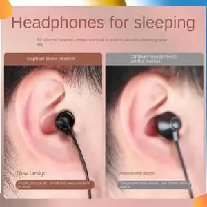 2X Short Cable Unilateral Headset Extension Cable Earpiece In Ear Single Earbud Silicone Earbud 3.5Mm Jack For Phone