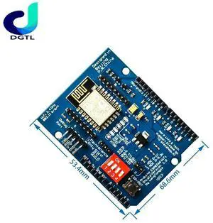 ESP8266 ESP-12 ESP-12E UART Wifi Wireless Shield Development Board For Mega ForUNOR3 Module Mega 3.3V5V TTL Interface one