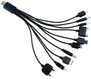 10 In 1 Multi - head Charging Cable, 0.23 Meters, USB Multi - head Ten In One Charging Cable for Mobile Phone