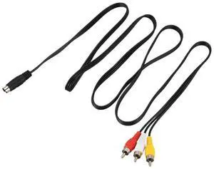 4 Pin S-Video To 3 RCA Female TV Adapter Laptop Cable & 1.5M 4.9Ft 3 RCA Male To 4 Pin S-Video Male TV PC Conversion Cable