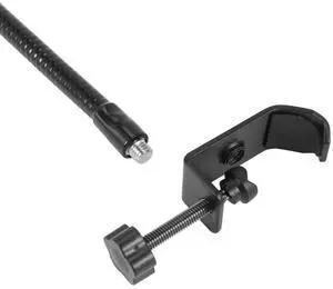 Flexible Gooseneck Microphone Stand with Desk Clamp for Radio Broadcasting Studio, Live Broadcast Equipment, Stations Rich