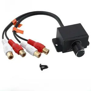 Durable Car Speaker Amplifier Bass RCA Level Remote Volume Control Knob LC-1 Universal Amplifier Volume Regulator