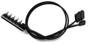 4 Pin PWM Fan Hub Splitter, 12V CPU Cooler / Case / Chasis Cooling Fan Power Cable Adapter, 1 To 8 Ports, PWM Regulator