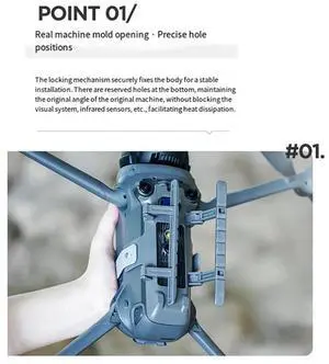 For Mavic 4 Pro Quick Release Folding Landing Gear Drone Protector Accessories 2.5CM Tripod Extension Legs