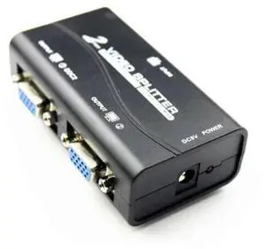 2 Ways 2 Ports Switcher Splitter VGA Video Switch Adapter Converter Box for PC Monitor Accessories