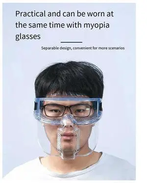 Multipurpose Ergonomic Protected Face Shield Mask For Work Polish Welding Dust Oil Splash Resistant Full Face Mask