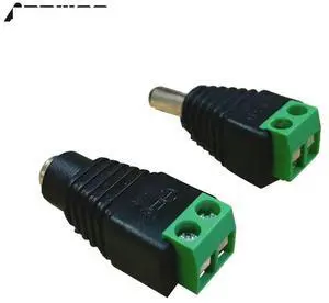 10 Pairs(20pcs) DC Male Female Led Connector Solderless CCTV Accessories for Led Power Supply Adapter and Strip