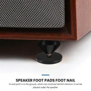 1 Sets Speaker Loudspeaker Spikes Stand Feets Audio Speaker Repair Parts Turntable DIY Speaker Stand Shock Pin Nails and Rich