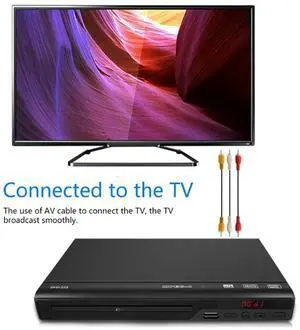 AV Output USB Disc Player Children's VCD Player For TV Casting, DVD Media, VCD Disc, CD Playback EU Plug