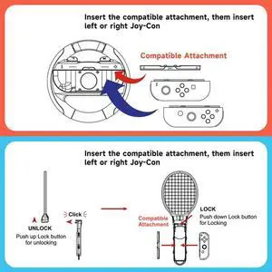 For Nintendo Switch 2 Games Accessory Kit 10-In-1 Switch 2 Sports Bundle Includes Tennis Rackets, Golf Clubs, Swords