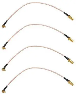 4X MCX Male To SMA Female RG316 Low Loss Pigtail Adapter Cable 21Cm/8.3In