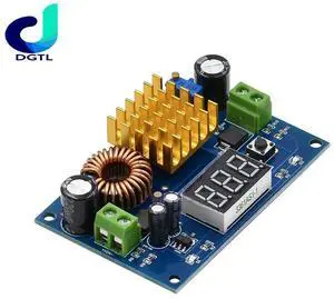 XH-M411 DC 3V-35V To DC 5V-45V Boost Module Digital Voltmeter DC-DC Step Up Module Boost Converter Board 5A Power Adjustable