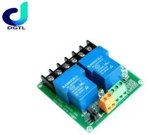 two 2 channel relay module 30A with optocoupler isolation 5V supports high and low Triger trigger for Smart home