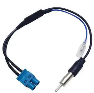 Dual FAKRA RF Radio Antenna Adapter with Amplifier for RNS510/RCD510/310/Golf/MK5/MK6/Passat B6/B7/Tiguan OEM