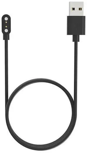 Novel Power Charger Cables, Magnetic Charge Charging Cable for Smart Watch with Magnetics Plug, 2 Pins Distances 4mm, Black