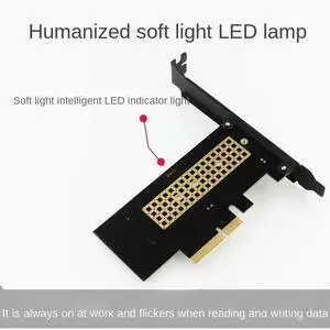 Cooling M.2 Heatsink for NVMe SSD, Support PCI Express 3.0 X4, NGFF to PCIE X4 Interface Card, 2230 - 2280 Size, FULL SPEED