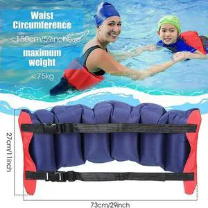 Swim Belt Pool Flotation Belt Waist Floatation Belt for Adults Adjustable Floating Belt Swim Training Aid Waist Belt,1PC Rich