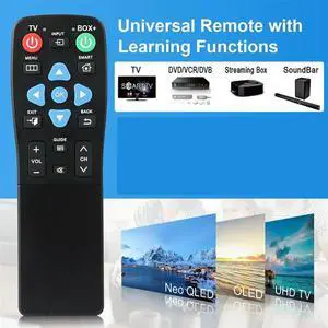 Big Button Universal Remote For Seniors, Elderly2-Device Control, Learning Function, TV, DVD, Streaming Big Button Universal Remote For Seniors, Elderly2-Device Control, Learning Function, TV, DVD, Streaming