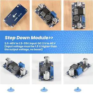 6 Pack LM2596 DC To DC Buck Converter 3.0-40V To 1.5-35V Power Supply Step Down Module (6 Pack)