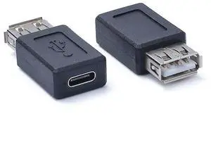 10pcs USB 2.0 A Female to USB 3.1 Type C Female Data Power Charger Charging Connector Adapter Converter Laptop PC Connector