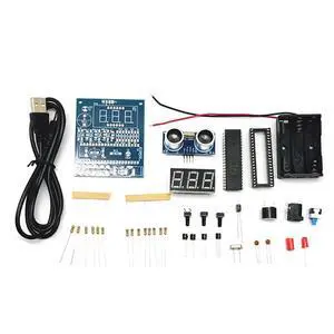 DIY Kit Equipment Parking Sensor Alarm HC-SR04 Ultrasonic Distance Measuring Module 51 Single-Chip Microcomputer
