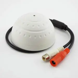 CCTV Microphone Golf Shape audio Pickup Device High Sensitivity DC 12V Monitoring sound listening device home video camera L19