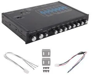 7 Band Car Equalizer Audio EQ Tuning Crossover Amplifier Parametric Car Preamplifier Audio Equalizer +-12Db