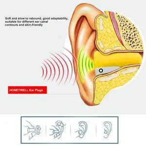 High- Foam Anti Noise Ear Plugs 10 Pairs Ear Protectors Soundproof Earplugs Workplace Safety Supplies