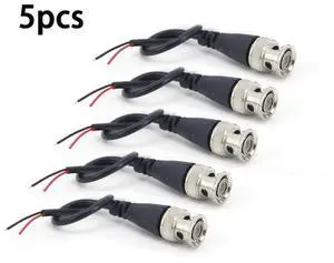 5pcs BNC Male Connector 2pin FOR Q9 Adapter Power Pigtail Cable Line BNC Connectors Wire L1