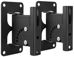 For Home Office KTV Sound System- Speaker Wall Mounting Bracket, 2Pcs Ceiling Mount Angle Adjustment Household Support