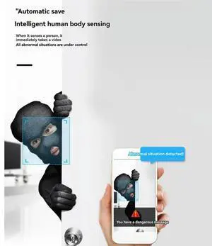 Home Wireless Camera 4K HD IR Night Vision Motion Detection Video Camcorder Security Camera Mini Design