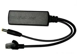 24V to 12V PoE Splitter, 15W POE Adapter cable, Anti - interference Power supply module, DC5.5*2.1mm Connector for IP Camera
