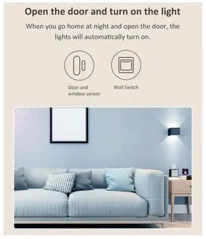 Tuya Wifi Smart Door Magnetic Sensor App Control USB Wireless Door & Window Sensor Door Magnetic Alarm Detector
