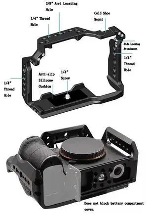 Cage For A9III/A1 II Camera Cage Micro-Single Photography Full Cage SLR Camera Photography Expansion Frame