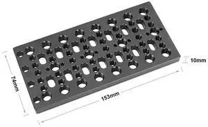 Camera Cage Cheese Plate For V Lock Mount Power Splitter Camera Accessories With 19Mm Railblock