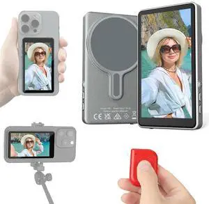 Wireless Magnetic Selfie Monitor Screen For phone Vlog Live Stream Video Recording Mobile For Phone Compatibility