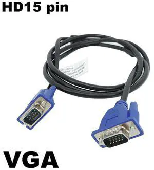 1.5m 1080P VGA Extension Cable HD 3 +6 Male To Male Wire Copper Core for PC Computer Monitor Projector