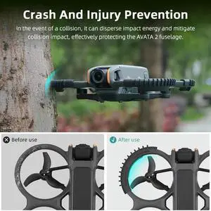 Drone Propeller Guard For Avata 2,Light-Weight Bumper Rings, Anti-Drop Protector, Enhanced Safety Accessory