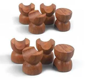 8Pcs Hifi Audio Wood Audio Insulation Wire Bracket Line Support Speaker Cable Stand Holder Audio Cable Absorber Foot Pad
