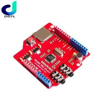 VS1053 VS1053B Stereo Audio MP3 Player Shield Record Decode Development Board Module With TF Card Slot For