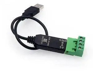USB to RS485 Converter Adapter Cable with Waterproof Tube for Industrial Meters PLCs Sensors - Serial Port Extension Cable