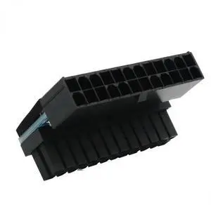 Modular 24 Pin to 24pin Power Plug Adapter for Power Supply Cables, ATX 24Pin 90 Degree Mainboard Motherboard Power Connectors