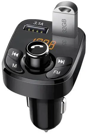 2022 Ambient Light Bluetooth 5.0 FM Transmitter Car MP3 Player Wireless Handsfree Audio Receiver USB Fast Charge TF U Disk play