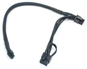 1 To 2 Power Cord, 8pin To Dual 8(6 + 2)Pin, Power Cable for Graphics Card, PCI Express GPU